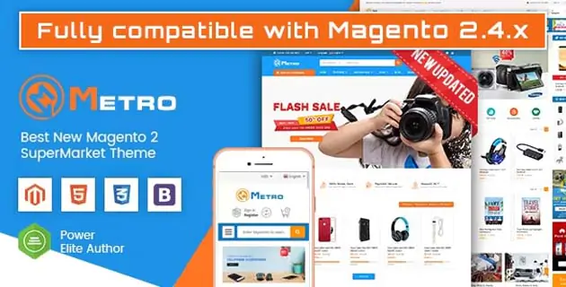 Metro - Multipurpose Responsive Magento 2 MarketPlace Theme